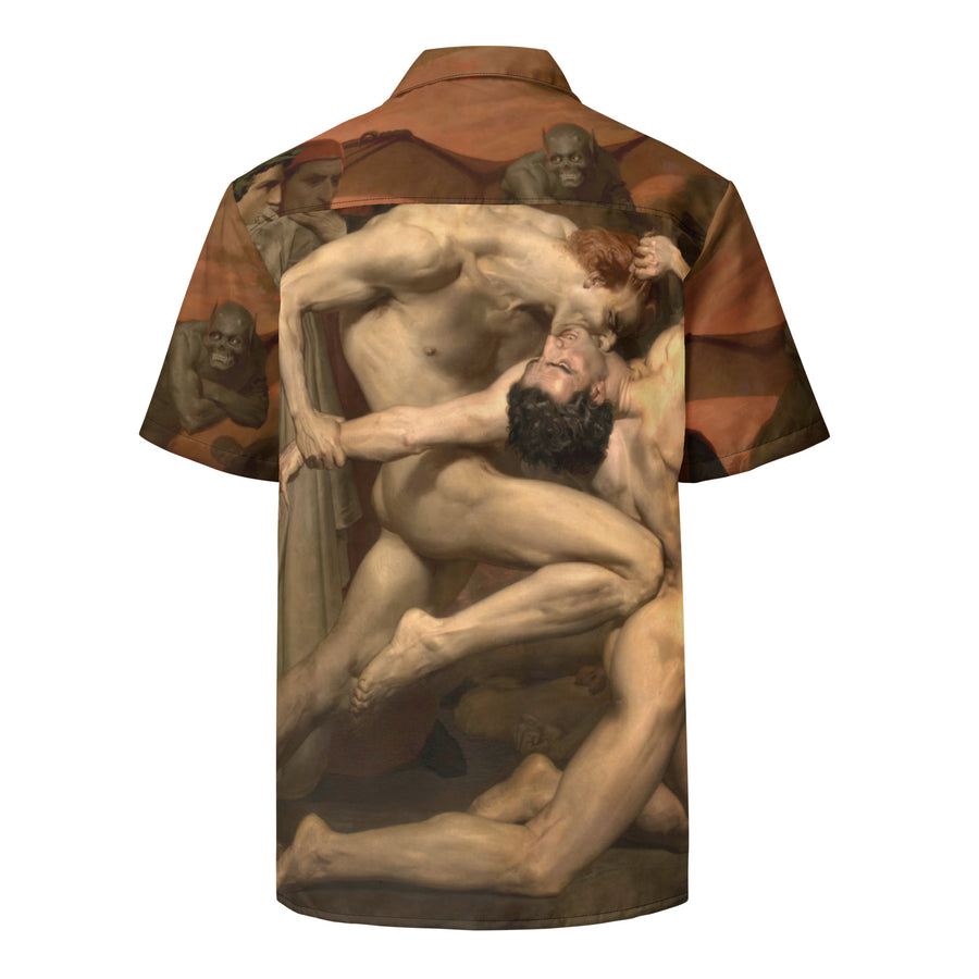 Dante and Virgil Bouguereau Button Shirt