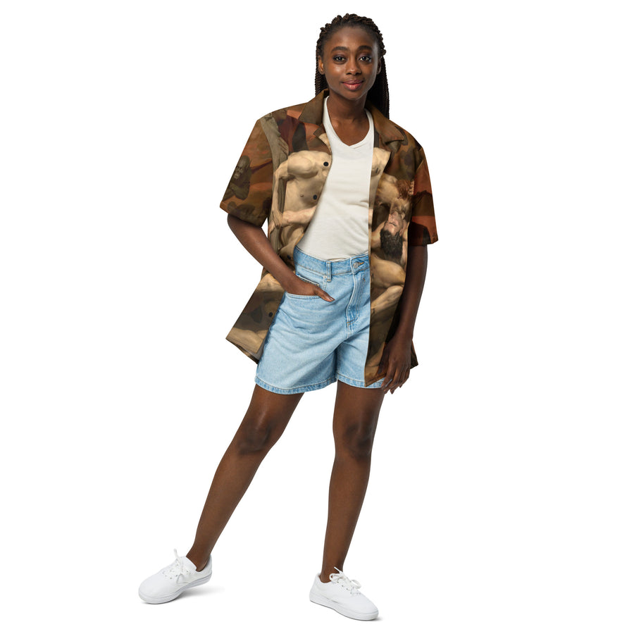 Dante and Virgil Bouguereau Button Shirt