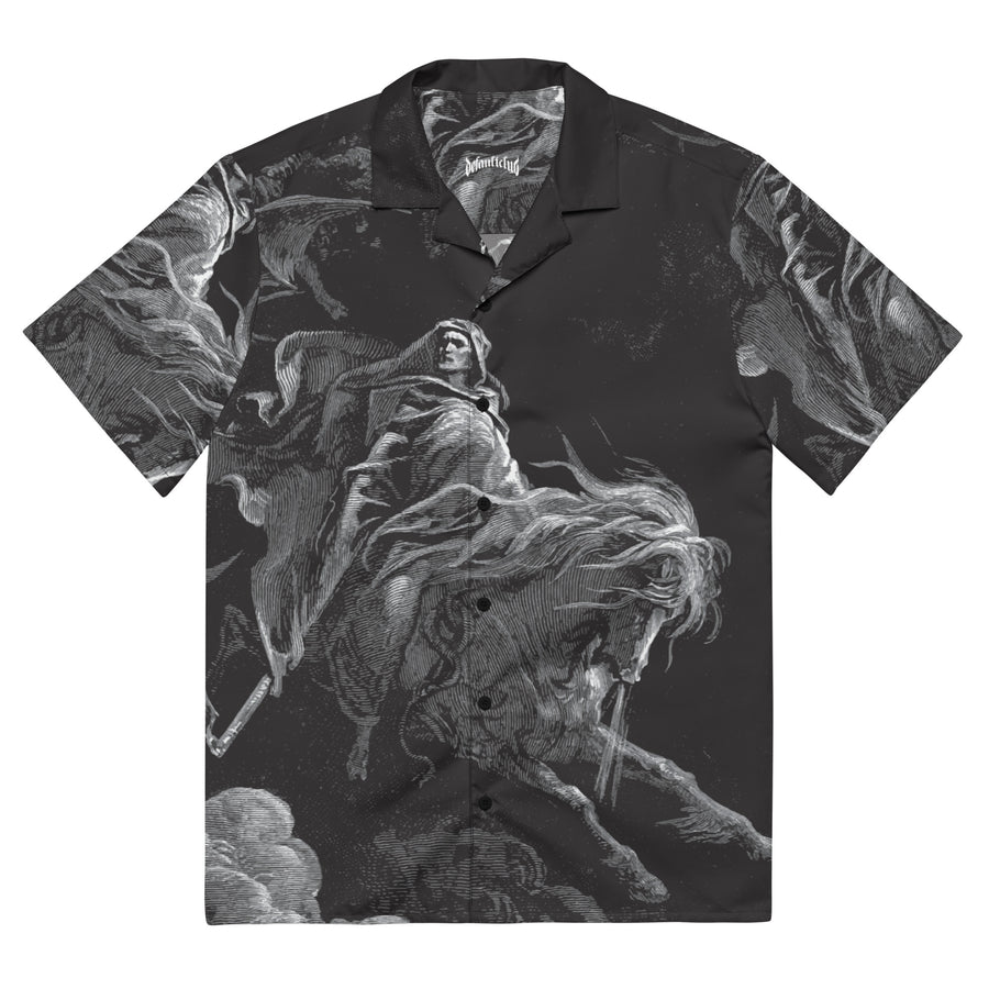 Death on the Pale Horse Gustave Doré Button Shirt
